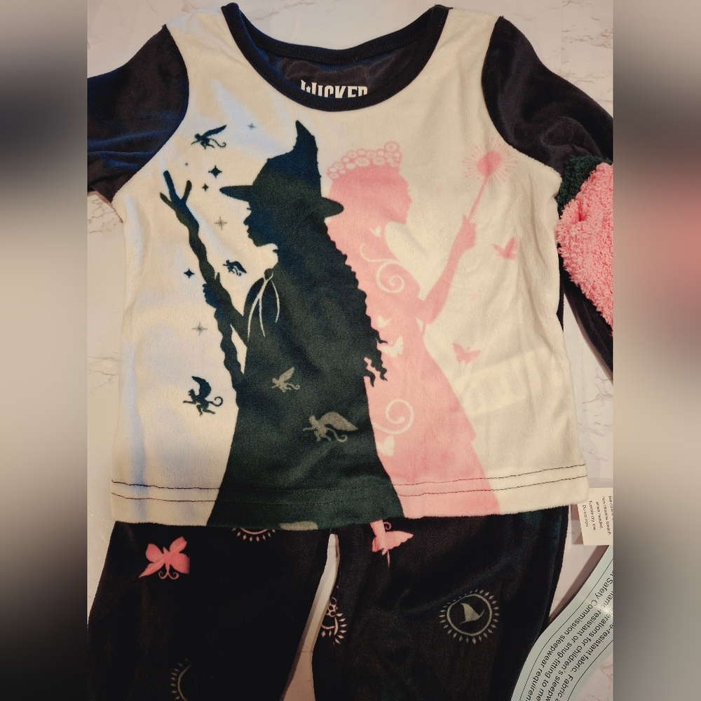 New "Wicked" Toddler Girl 2pc Pajama Set